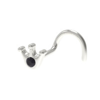 Nose piercing Crown 538130ДЧ-3/5