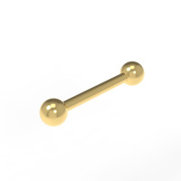 Barbell straight gold 542120-18-1,4-5,0-