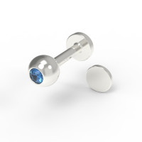 Cartyer Monro labret with stone 551130САПФ-5-1,2-4,0