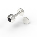 Cartyer Monro labret with stone 551130ДЧ3/5-12-1,2-4,0