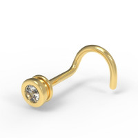 Nose piercing Washer with slot 555120ДБ-3/5