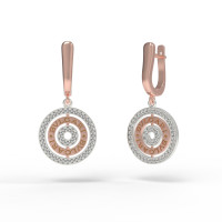 Silver earrings Target 206213фб-1