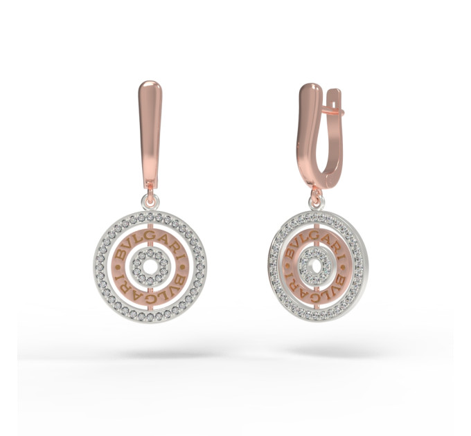 Silver earrings Target 206213фб-1