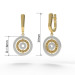 Gold earrings Target 206120фб-1