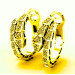 Gold earrings Snakes 212120ДБ