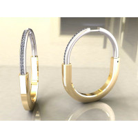 Gold earrings Т 214120фб