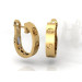 Gold earrings Love 216120