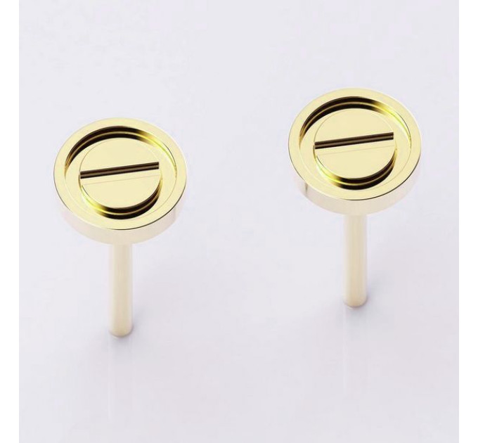 Gold earrings із закрутками Love 217120-5,2