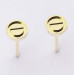 Gold earrings із закрутками Love 217120-6