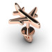 Silver stud earring Airplane 226213