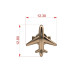 Silver stud earring Airplane 226213