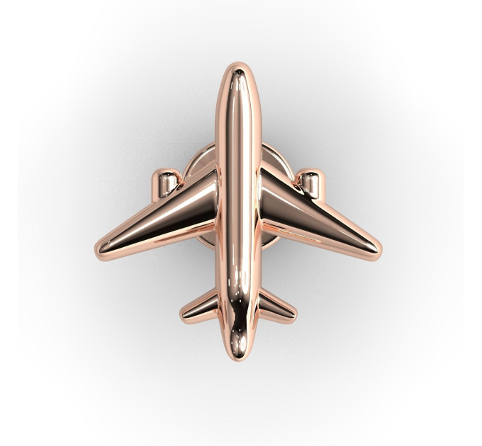 Silver stud earring Airplane 226213