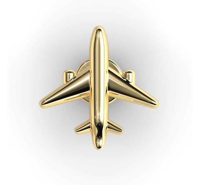 Silver stud earring Airplane 226223