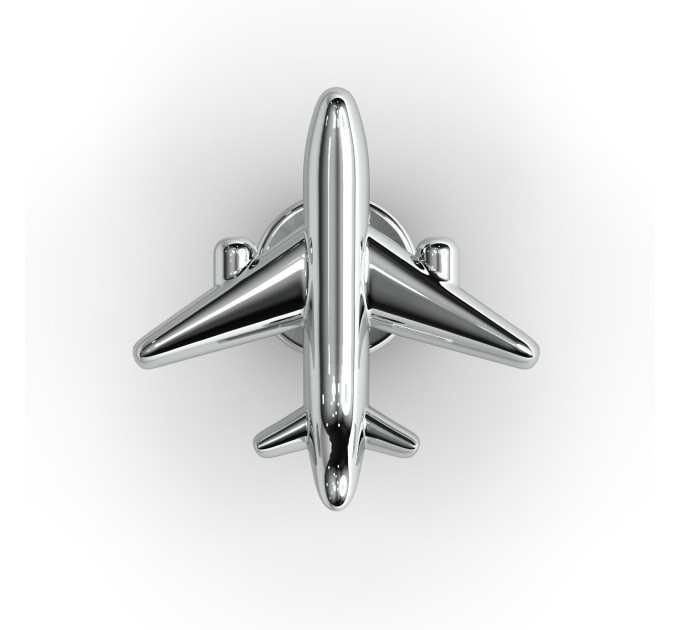 Silver stud earring Airplane 226232