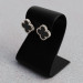 Vancliffe gold earrings with onyx 242130оch-750-15 - Women's earrings from Jewelry Arts. Photo No. 1