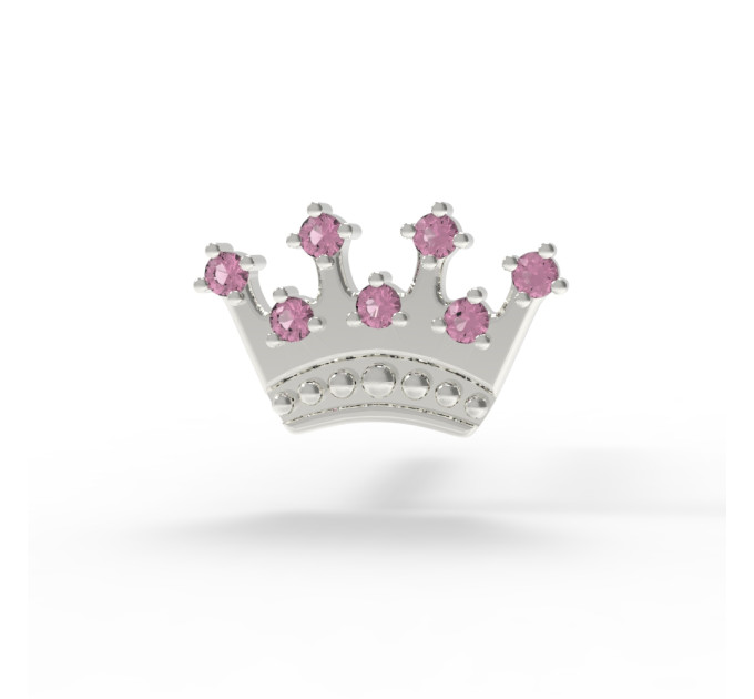 Gold stud earrings Princess 218130фр