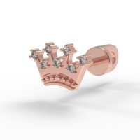 Gold stud earrings Princess 218110fb