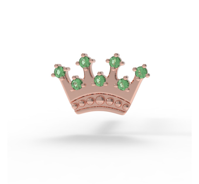 Gold stud earrings Princess 218110фз