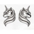 Gold stud earrings Unicorn 219130