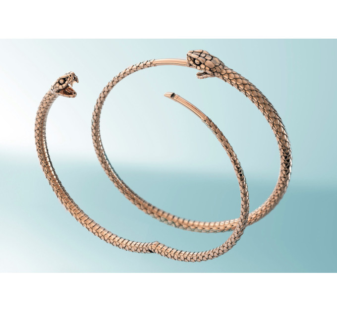 Snake earrings gold 204130