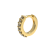 One earring 7 stones gold 209120СМАР-7