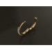 One earring 11 stones gold 209130СМАР-11