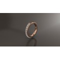 Серьга Конго золотая с бриллиантами 11 мм 209110ДБ-11