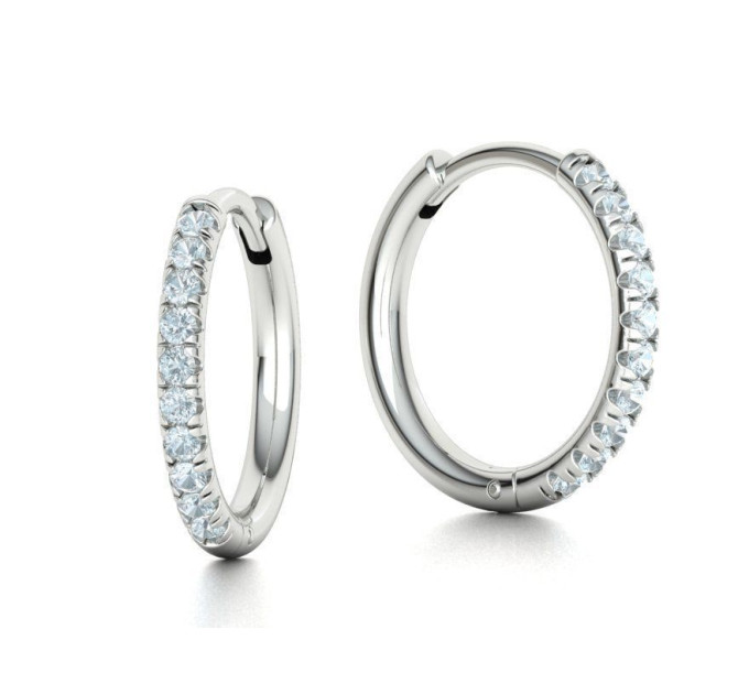 One silver earring Арт:210223фб-12