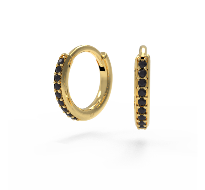 One gold earring Арт:211120ДЧ-8 - Piercing rings from Jewelry Arts In the UMGold store