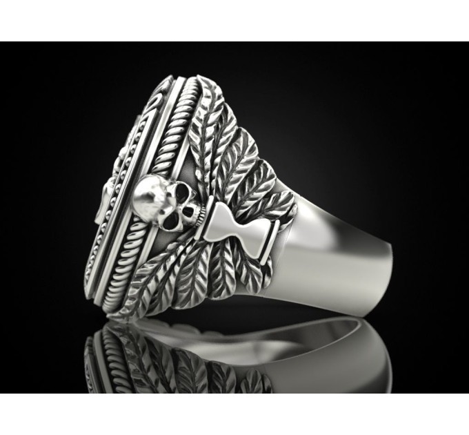 Золотая печатка мужская 901130-Рыбы - Men's rings from Jewelry Arts. Photo No. 1