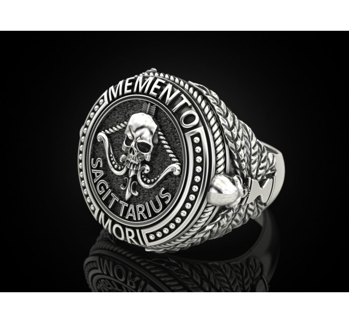 Золотая печатка мужская 901130-Стрелец - Men's rings from Jewelry Arts In the UMGold store