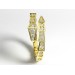 Золотое кольцо в виде змеи 750 пробы  106120ДБ-1 - Women's rings from Jewelry Arts. Photo No. 2