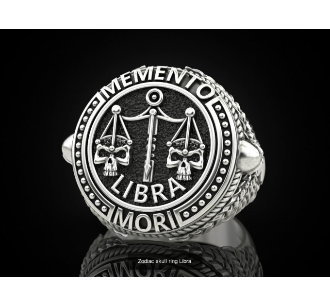 Золотая печатка мужская 901130-Весы - Men's rings from Jewelry Arts In the UMGold store