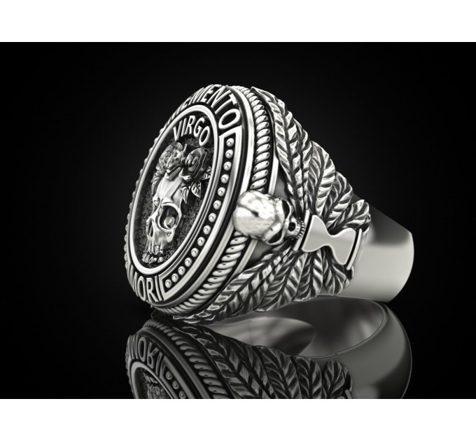 Золотая печатка мужская 901130-Дева - Men's rings from Jewelry Arts. Photo No. 1