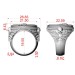 Золотая печатка мужская 901130-Стрелец - Men's rings from Jewelry Arts. Photo No. 3