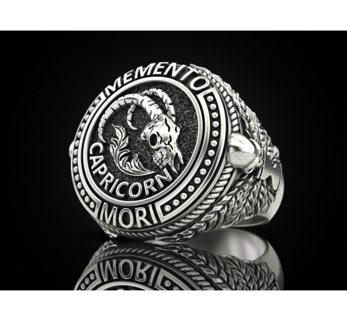 Золотая печатка мужская 901130-Козерог - Men's rings from Jewelry Arts In the UMGold store