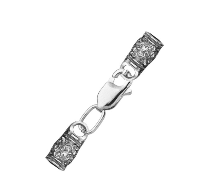 Neck cord smooth leather 5,0 silver Twig 1128232-5,0