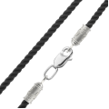 Silk neck cord 4,0 silver Trident М226 1107232-4,0