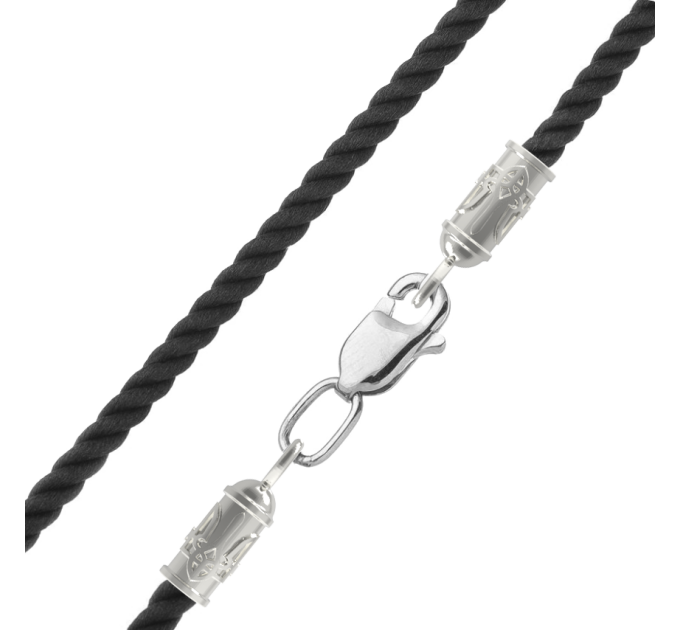 Silk neck cord 5,0 silver Trident М226 1107232-5,0