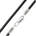 Rubber neck cord 4,0 silver Trident 1109232-4,0