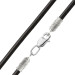 Neck cord smooth leather 2,5 silver Trident 1110232-2,5