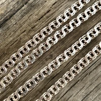Серебряная цепочка Бисмарк плоский «Классик» 1055-5